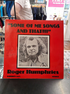 ROGER HUMPHRIES  Some Of Me Songs And That  LP  Signed copy   1978  Great!