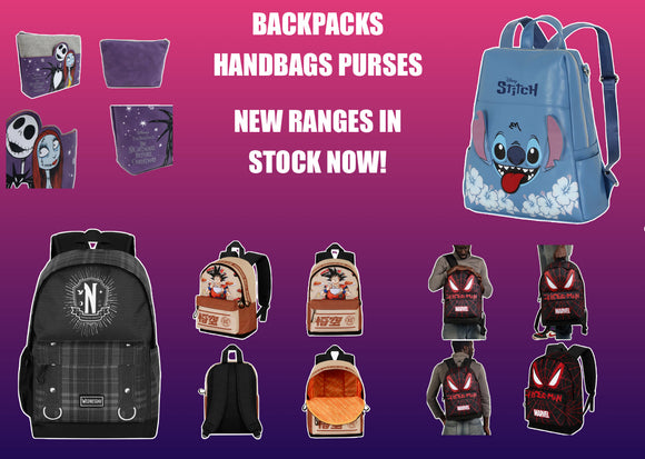 Backpacks, handbags, purses, wallets etc