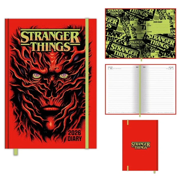 Stranger Things 2026 Official A5 Day to Page Diary