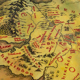 Lord of the Rings: Middle Earth Hex Map Coasters