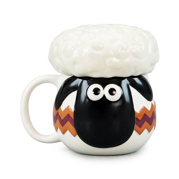 Mug Shaped w/Lid Boxed (350ml) - Wallace & Gromit (Shaun)