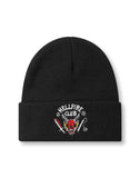 Stranger Things Unisex Black Hellfire Club Beanie Hat (One Size)