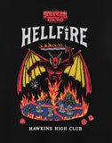 PREORDER Stranger Things Unisex Black Hellfire Short Sleeved T-Shirt