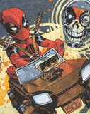 Marvel Mens Grey Deadpool Short Sleeved T-Shirt