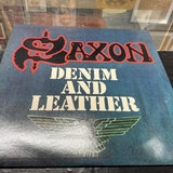 SAXON- Denim And Leather 1981 UK vinyl LP0