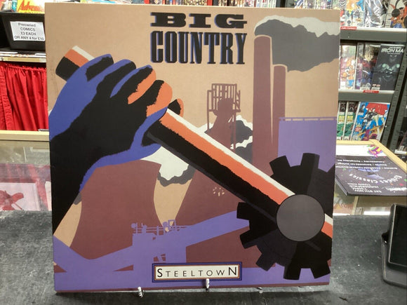 Big Country  Steeltown Vinyl LP  MERH 49 Original 1984 VG+/EX