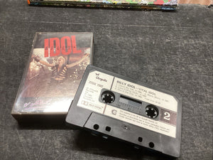 BILLY IDOL - UK CASSETTE TAPE ALBUM WITH PAPER LABELS - VITAL IDOL