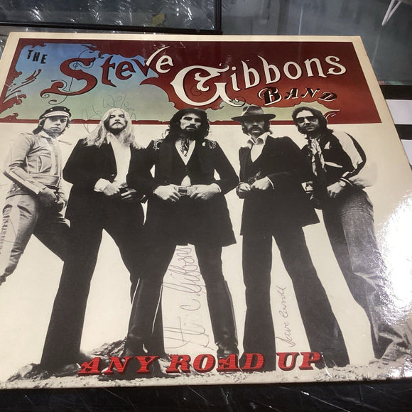 Steve Gibson Band Any Road Up Signed Sleeve No Lp