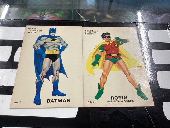 Original  1966  Batman  And Robin Postcard  Set