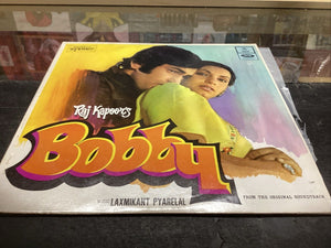 Raj Kapoor's BOBBY LP Record Bollywood Rishi Kapoor Dimple Hindi Vinyl Indian