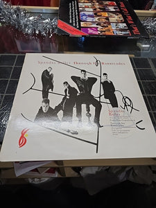 Spandau Ballet - Through The Barricades Lp Vinyl Record + Poster  EX / VG+