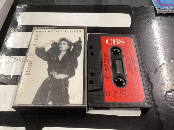 PSYCHEDELIC FURS MIDNIGHT TO MIDNIGHT CASSETTE ALBUM New Wave, Pop Rock
