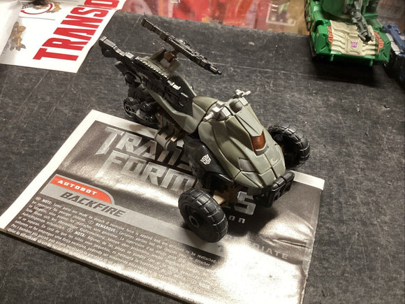 Transformers Spike Witwicky Backfire DOTM Figure complete with guns and manual