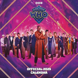 2025 Calendar Doctor Who Classic Edition Month to View BBC Square Calendar