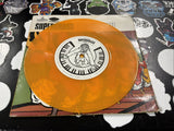 Supergrass Alright / Time UK 7" Orange Vinyl Gatefold PS3