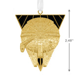 PREORDER DUE OCT Premium Star Wars™ - Golden Millennium Falcon Ornament