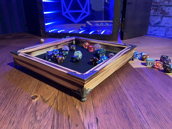 PREORDER DUE 20.4.25 Dragon's Breath Wooden Dice Rolling Tray