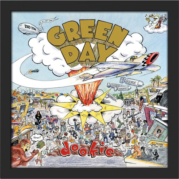 Green Day (Dookie) Album Cover framed print
