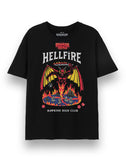 PREORDER Stranger Things Unisex Black Hellfire Short Sleeved T-Shirt