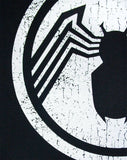 Official Marvel Mens Black Venom Logo Short Sleeved T-Shirt