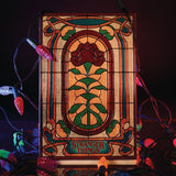 PREORDER DUE EARLY SEPT Stranger Things Creel House Stained Glass Resin Plaque