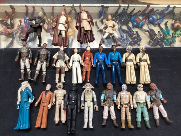 Star Wars vintage and prequel action figures loose