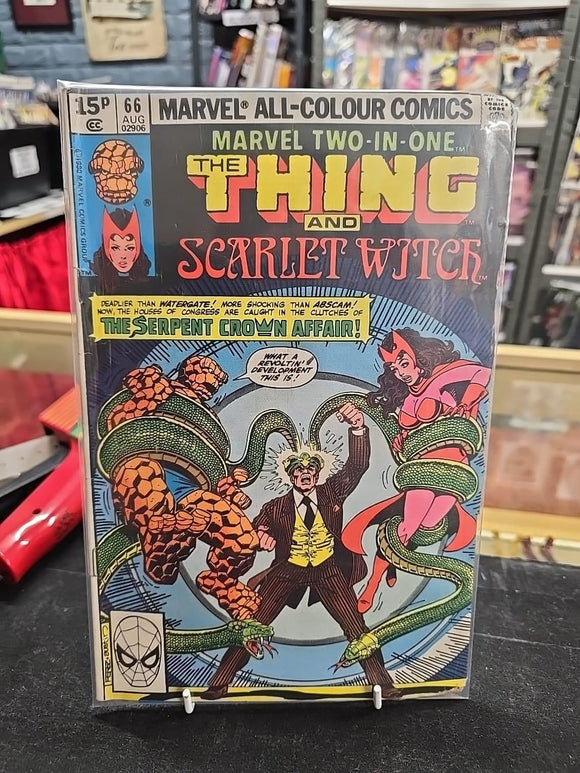 Marvel Two In One #66 (1980) Marvel Comics The Thing and Scarlet Witch