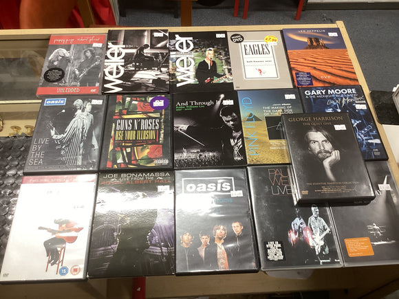 Music DVDs lots to choose from prices from £4 each