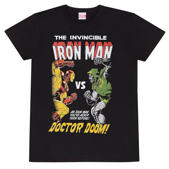 Official Marvel Iron Man vs Doctor Doom t shirt