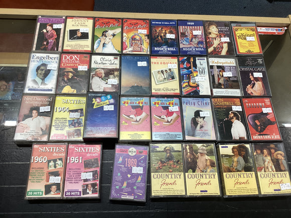 Preowned cassettes from £3-5 each various titles