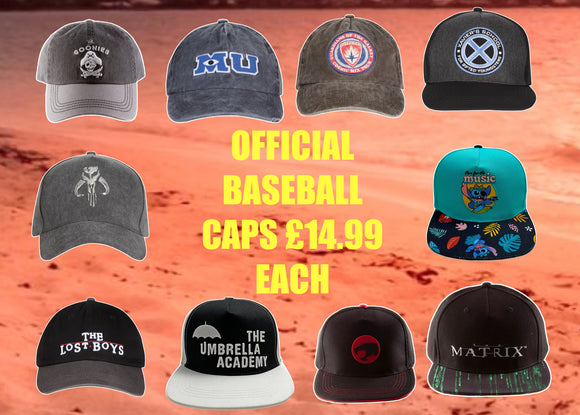 Official baseball caps 10 designs to choose from
