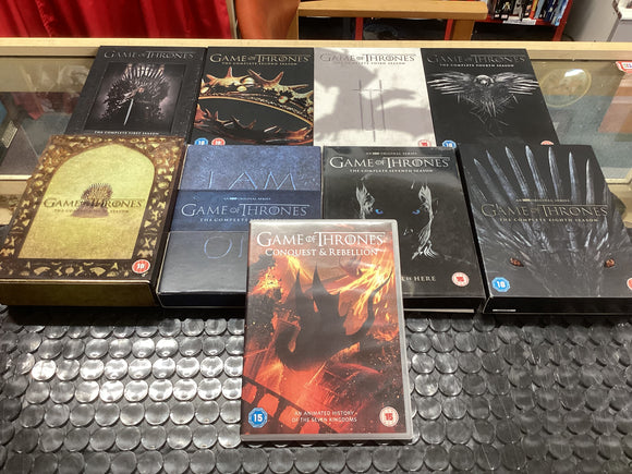 Game of Thrones all 8 seasons plus extra dvd