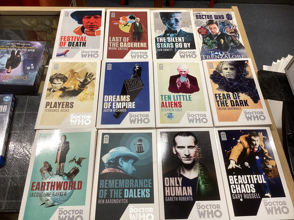 Doctor Who 50th anniversary novels paperback 12 to choose from