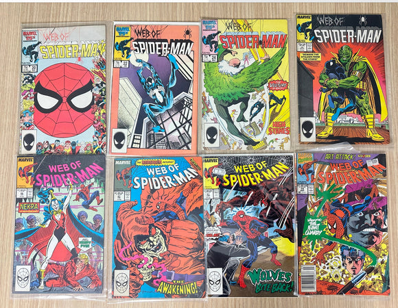 Web of Spider-Man comics 8 to choose from