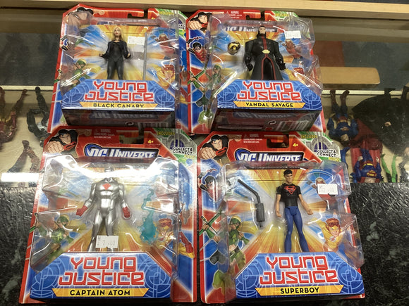 DC Young Justice action figures 4 to choose from
