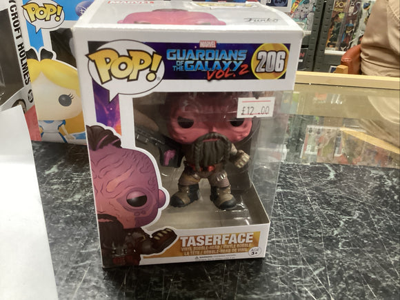 TASERFACE #206 Marvel Guardians of the Galaxy Vol. 2 Pop! Bobble Head Funko Pop