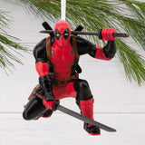 Marvel Hanging Ornament - Deadpool With Katana Swords & Pose