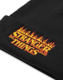 Stranger Things Unisex Black Logo Beanie Hat (One Size)