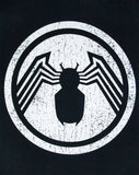 Official Marvel Mens Black Venom Logo Short Sleeved T-Shirt