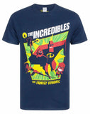 PREORDER Disney Mens 'The Incredibles' Navy Family Graphic T-Shirt