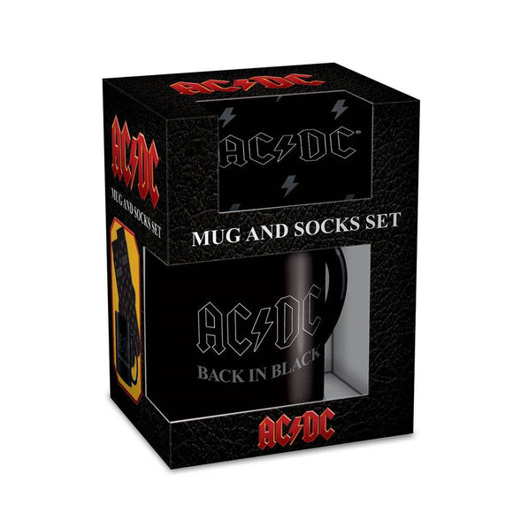 Ac/Dc (Back In Black) Mug & Sock Set