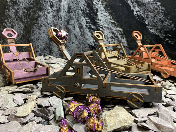 PREORDER DUE 20.4.25 Wooden Dice Catapult/ Dice Launcher