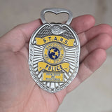 PREORDER DUE EARLY SEPT Resident Evil Police Badge Bottle Opener