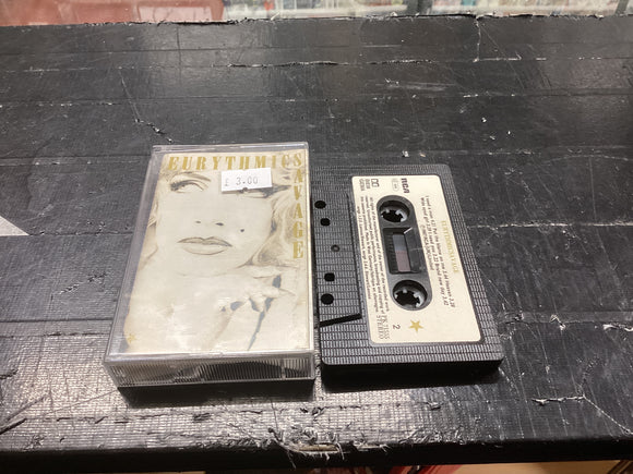 Eurythmics Savage cassette album