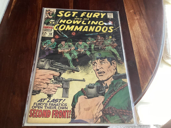 Sgt Fury and his Howling Commandos #58 (1968) Ayers & Severin art