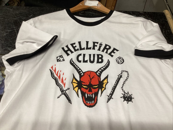 Official Hellfire club stranger things t shirt size XL