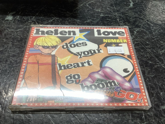 Helen Love - Does Your Heart Go Boom - Used CD - G6999z Single