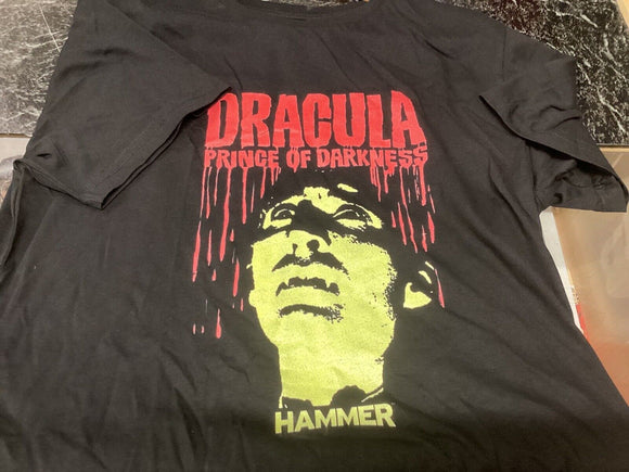 Official Dracula Hammer Christopher Lee t shirt size medium