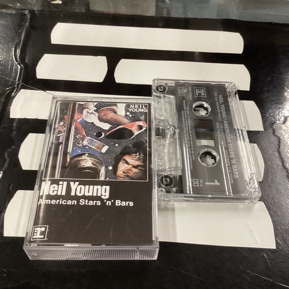 NEIL YOUNG - American Stars 'N' Bars - Cassette Tape Album