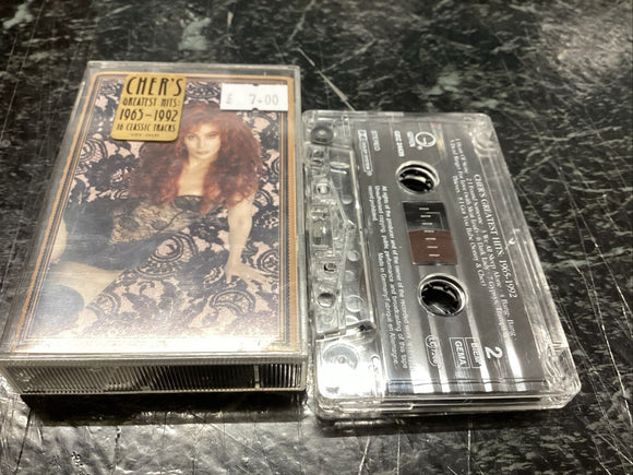 Cher UK Cassette Tape Greatest Hits 1965-1992 Meatloaf Dead Ringer For Love
